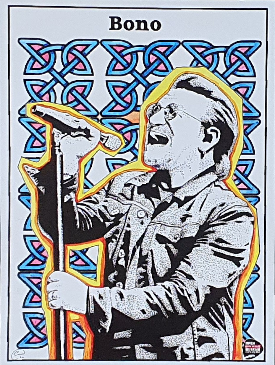 Bono Postcard