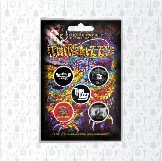 Thin Lizzy Chinatown Badge Pack