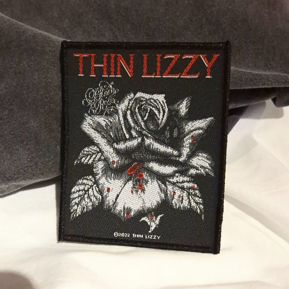 Thin Lizzy Black Rose Patch