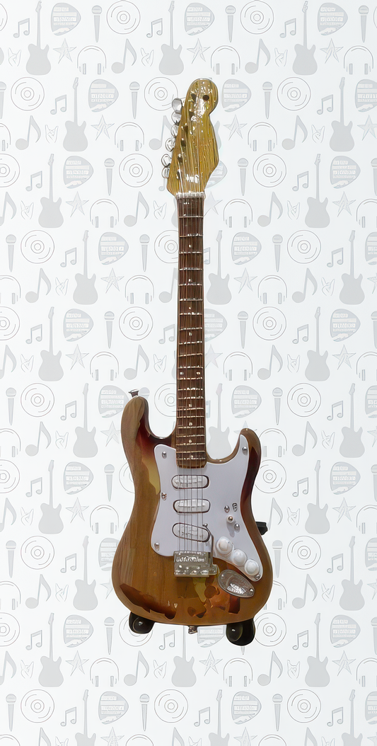 Mini Guitar with Stand - Rory Gallagher