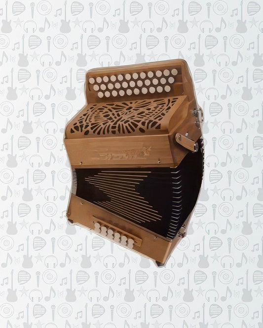 Brown Accordion Magnet