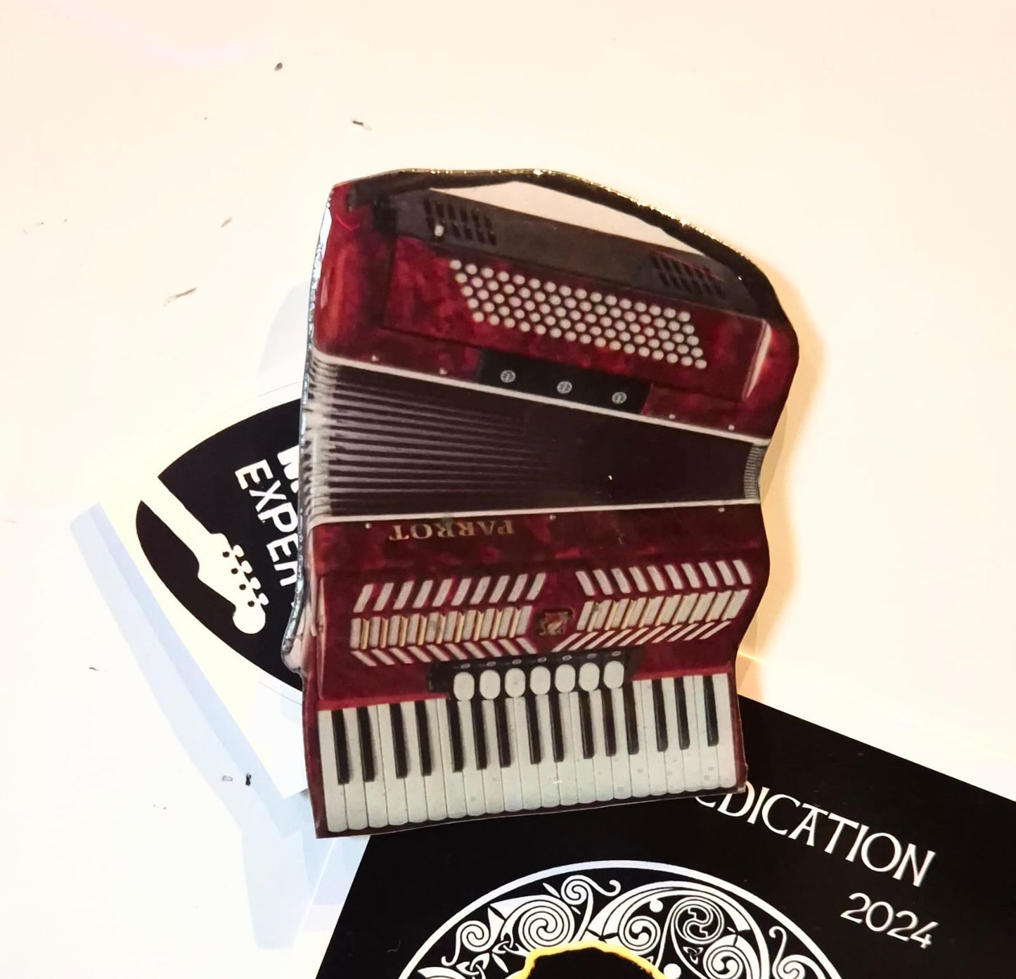 Red Accordion Magnet