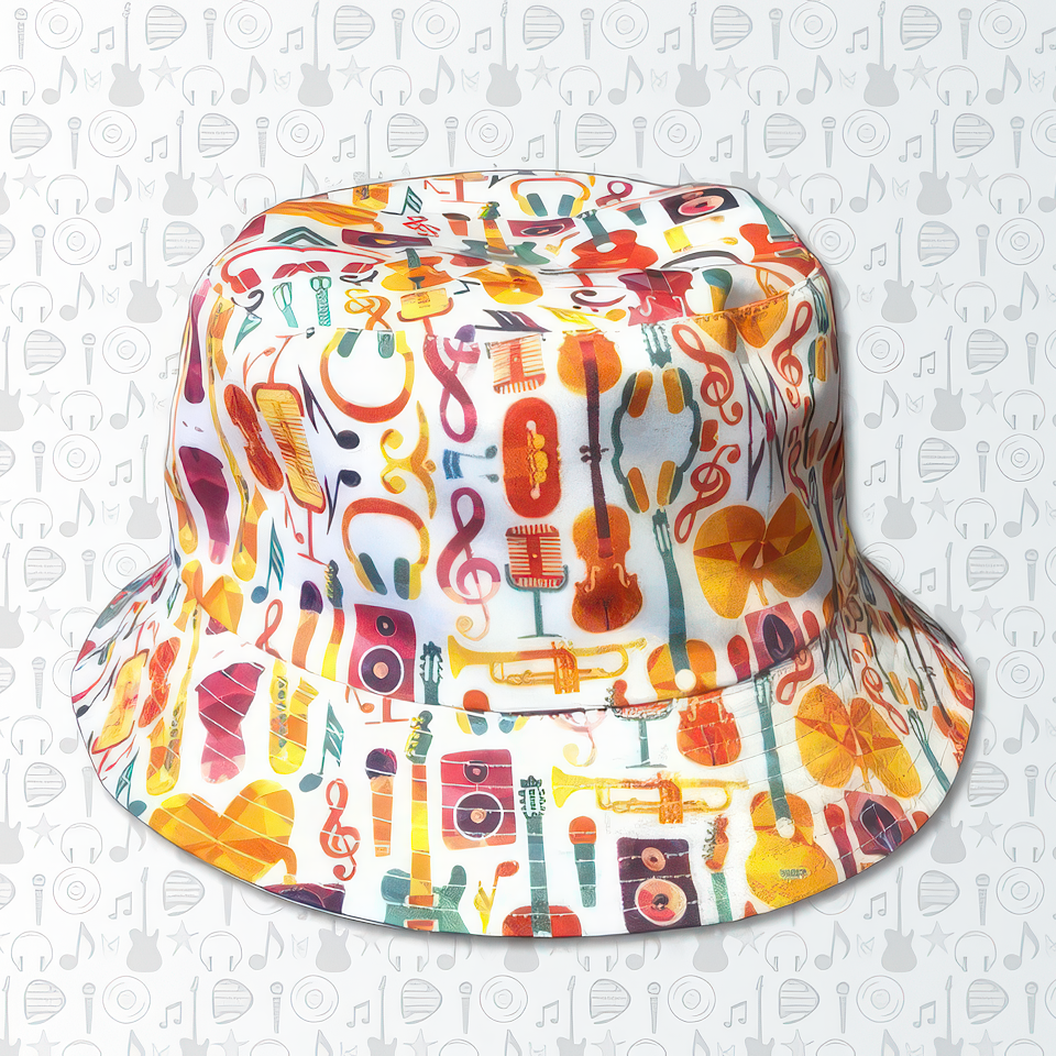 Reversable Music Bucket Hat