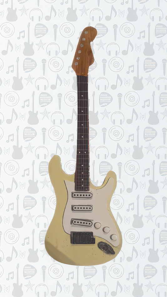 Cream Stratocaster Guitar Magnet