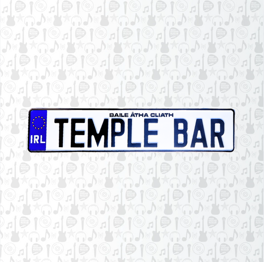 Temple Bar Car Reg Plate