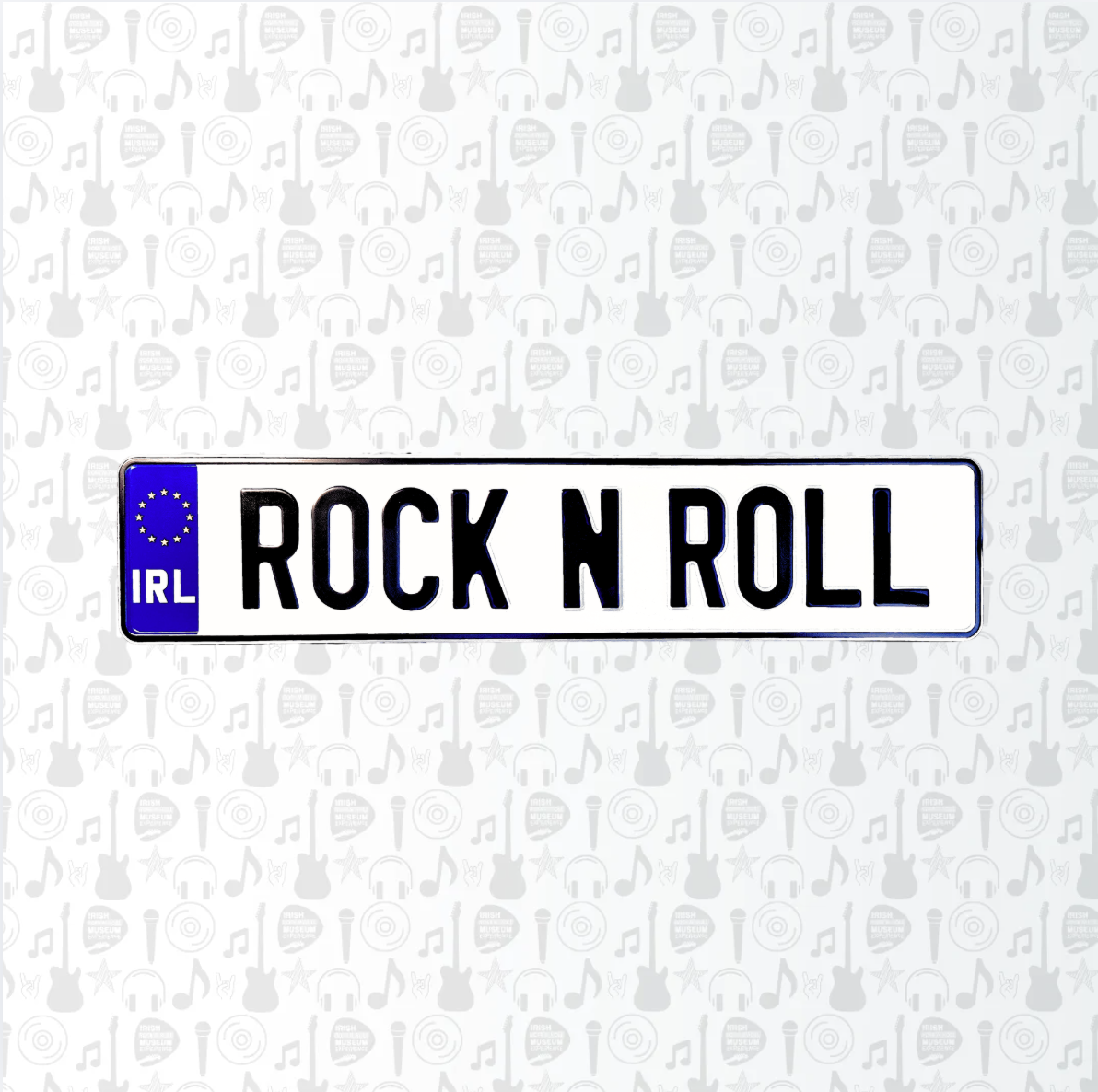 Rock 'n' Roll Car Reg Plate