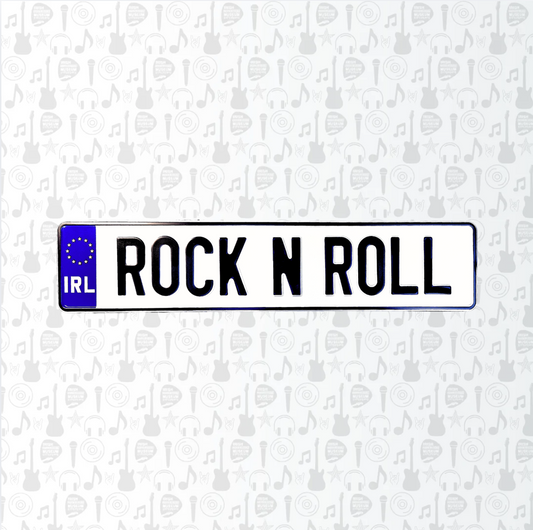 Rock 'n' Roll Car Reg Plate
