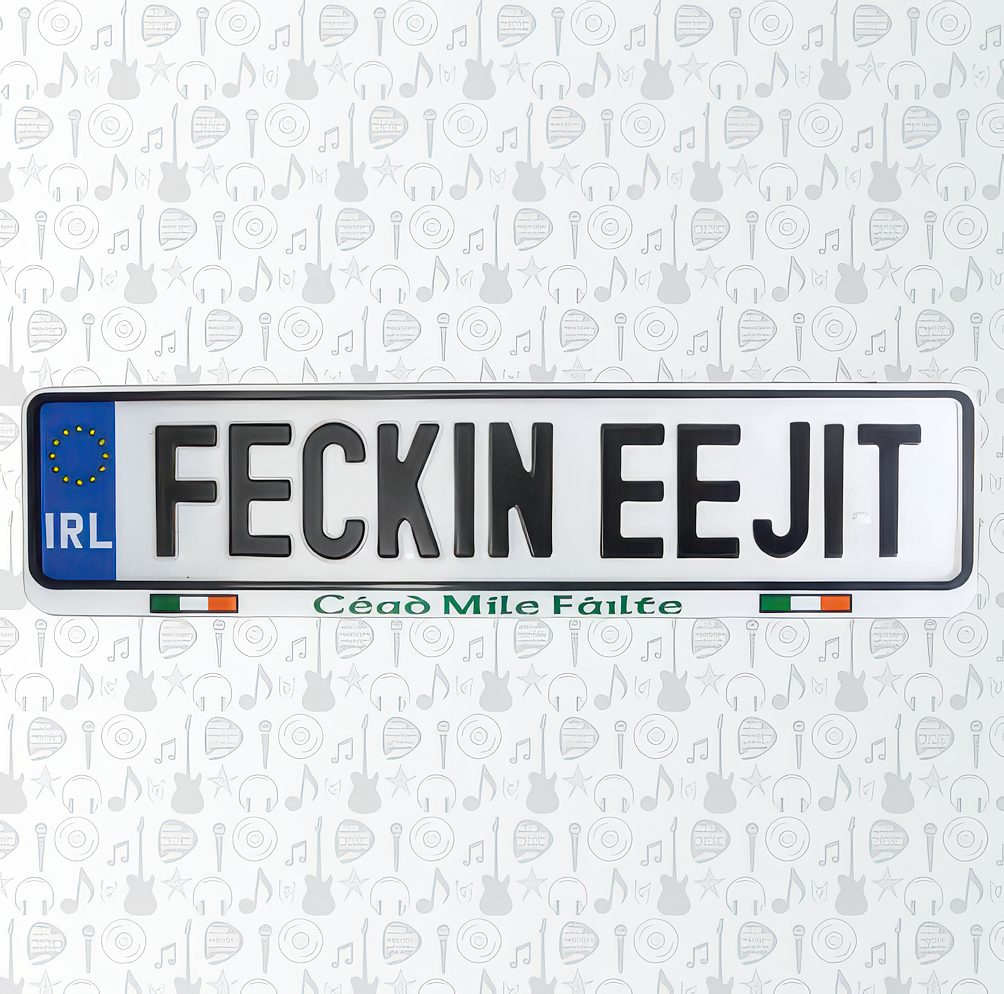 Feckin Eejit Car Reg Plate