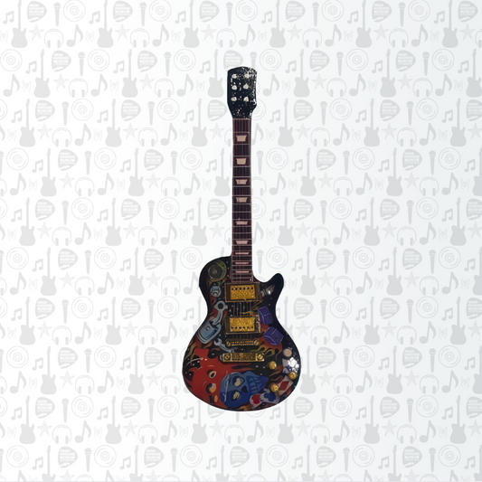 Psychedelic Les Paul Guitar Magnet
