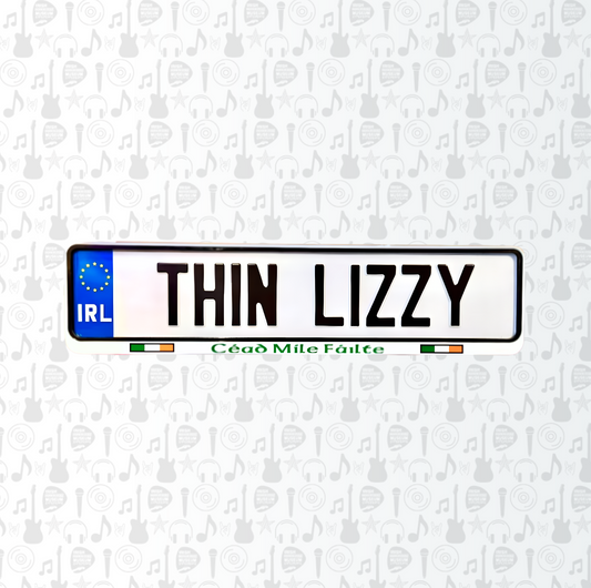 Thin Lizzy Car Reg Plate