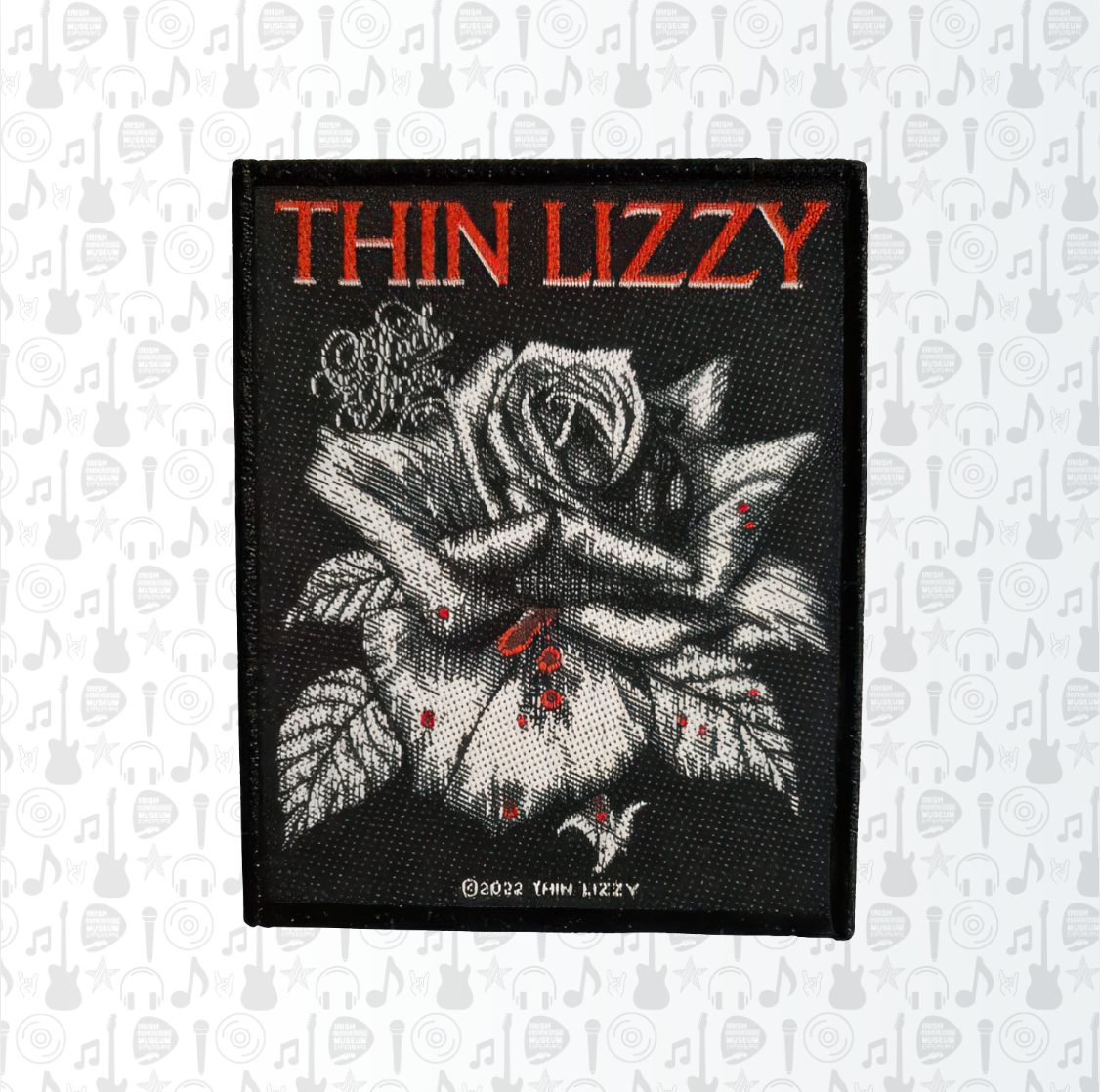 Thin Lizzy Black Rose Patch
