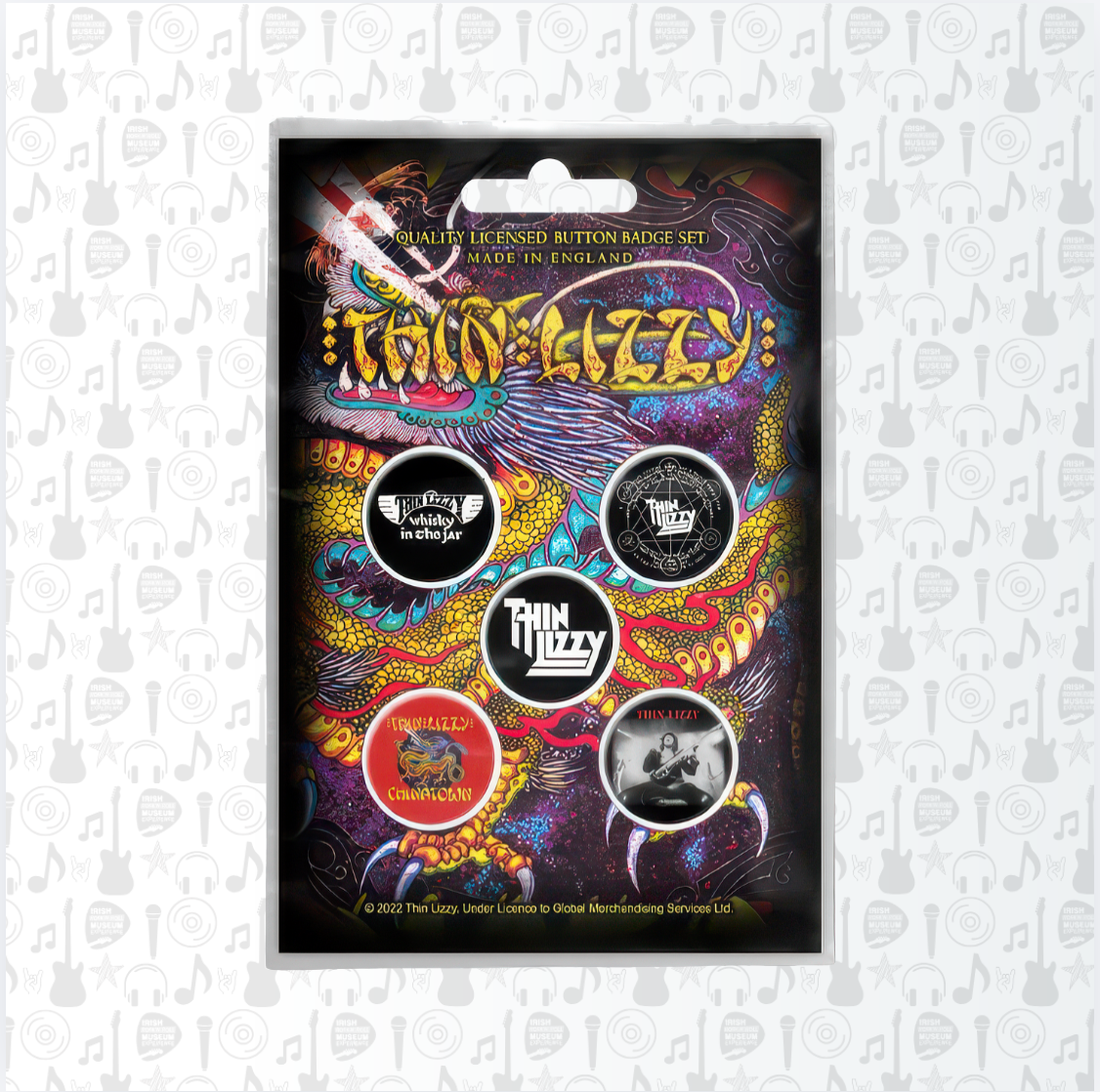 Thin Lizzy Chinatown Badge Pack