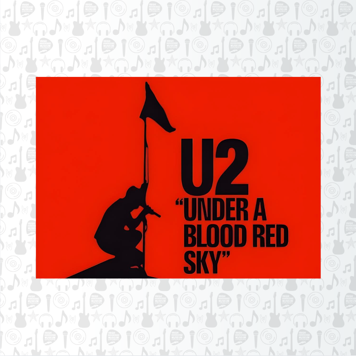 U2 Under A Blood Red Sky Postcard