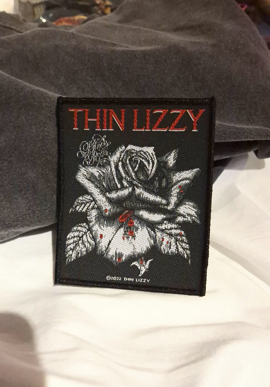 Thin Lizzy Black Rose Patch