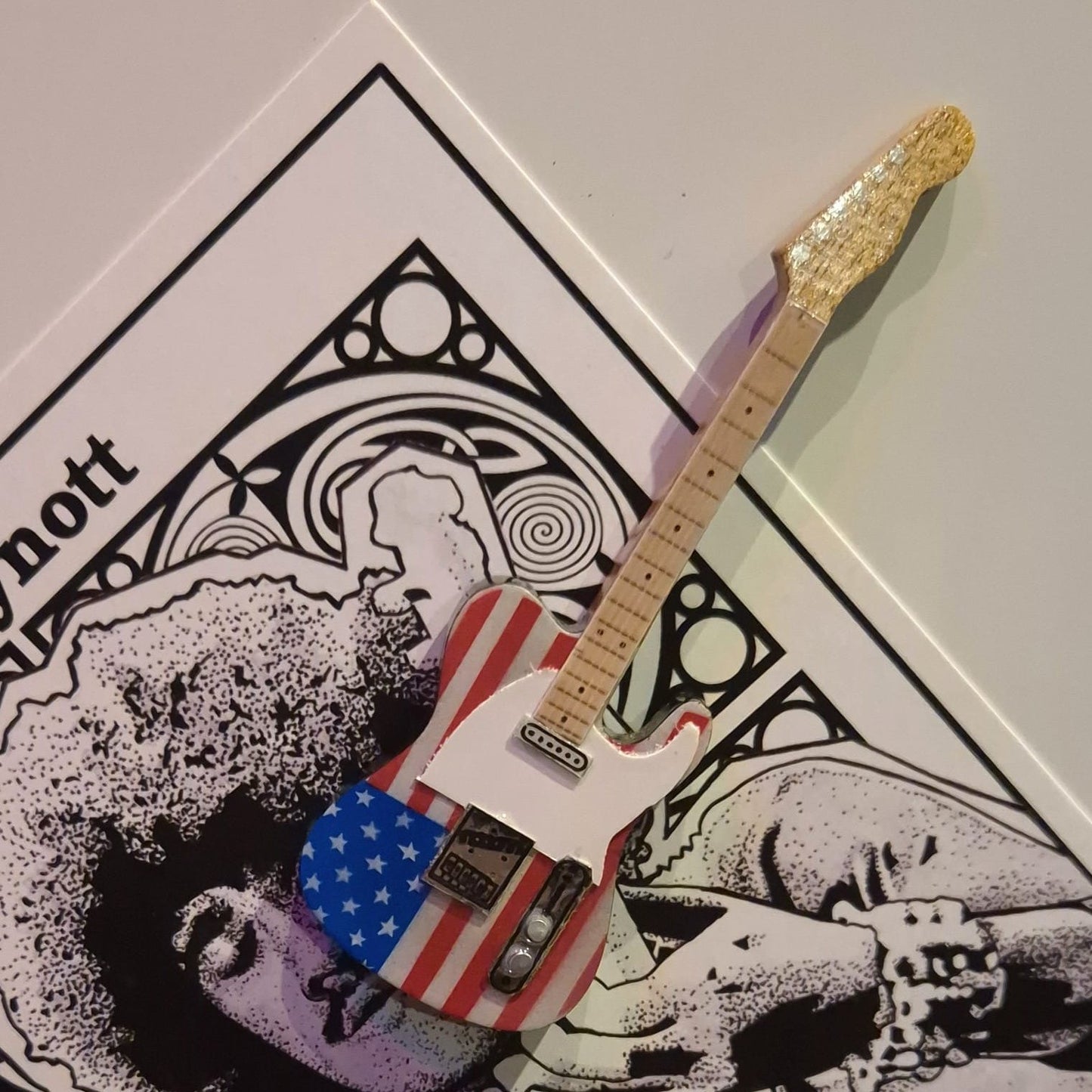 USA Flag Telecaster Magnet