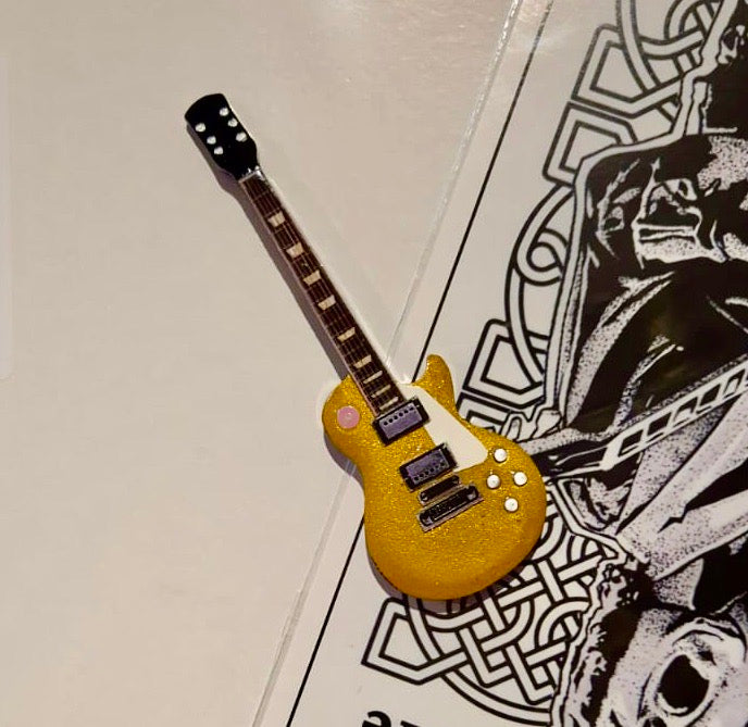 Gold Les Paul Fridge Magnet