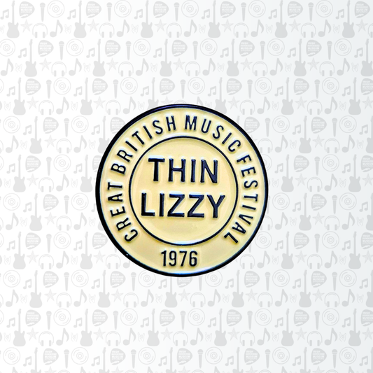Thin Lizzy Round Pin Badge