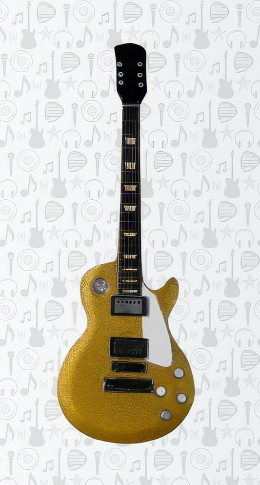 Gold Les Paul Fridge Magnet