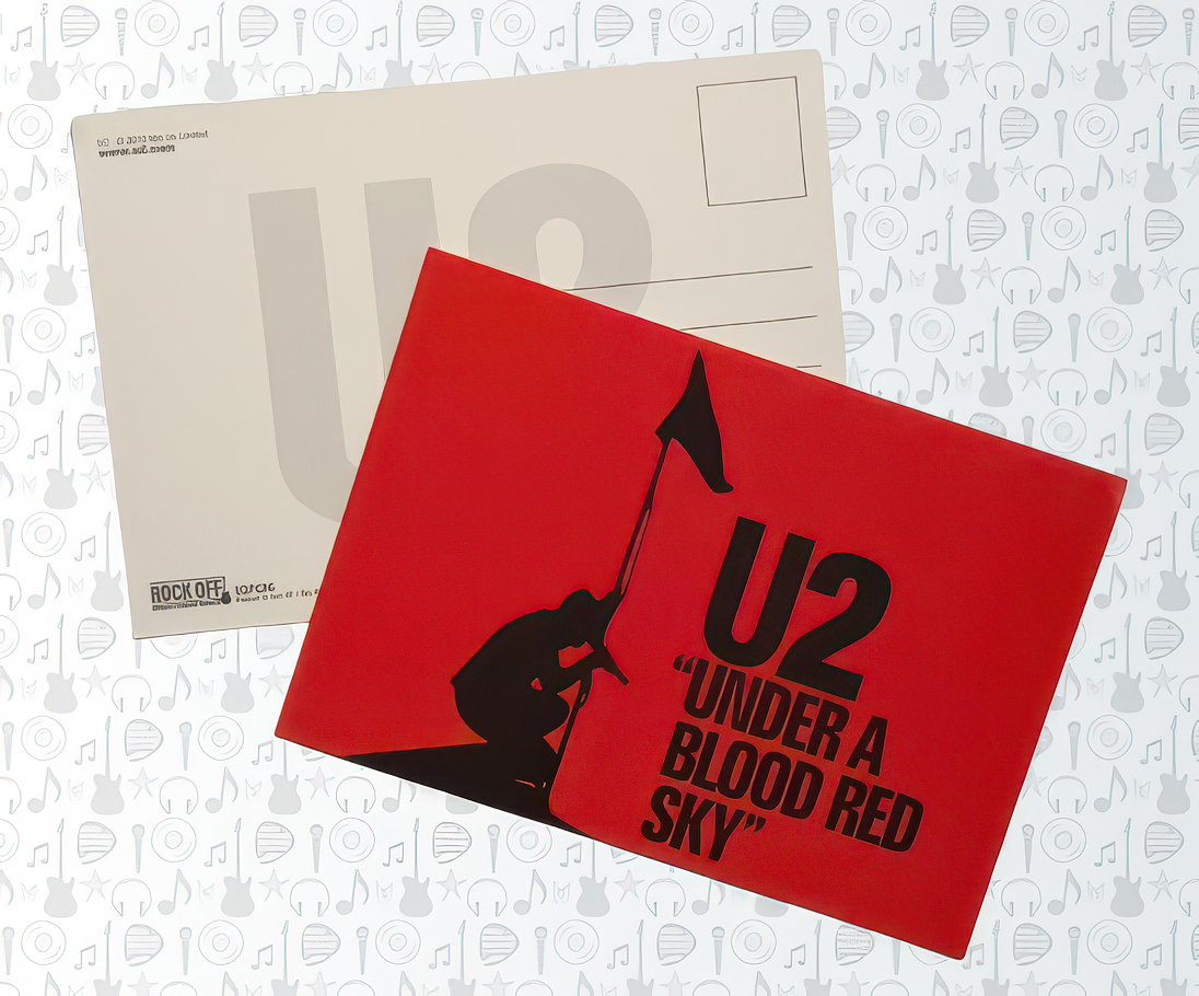 U2 Under A Blood Red Sky Postcard